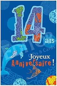 Carte Joyeux Anniversaire 14 Ans Cadeau Maestro Amazon Fr Fournitures De Bureau