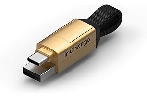 ROLLING SQUARE Kabel wielofunkcyjny INCHARGE 6 USB-C, Oświetlenie, Micro USB - 6 konfiguracji połączeń, kolor Saturn Gold