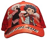 Beyblade Burst - Gorro - para Niño Rojo 54 cm