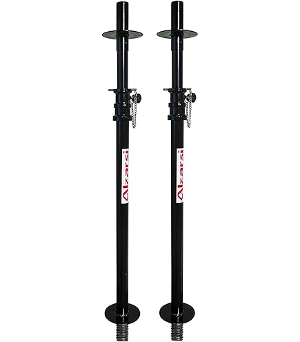 Alzarsi TPS 35 telescopic pole stand features a secure locking-pin