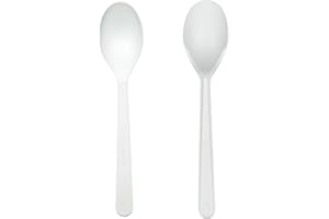 FERRARI PLASTIC FREE BIO Ferrari BIO 50/100/500/1000/3000 Cucchiaini CPLA Compostabili, Biodegradabili, Cucchiaini per Caffè, Gelato, Torte, Dolci, Riutilizzabili, per Zucchero, Spezie, Salse, NO PLASTICA (3000 Pz)