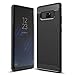 Produktbild Crecontino Hülle für Samsung Galaxy Note 8 - TPU Silikon, Kohlefaser Optik, Backcover Schutzhülle Handy Case, Elegant, Hochwertiger Stoßfest, Anti-Fingerabdruck - Schwarz