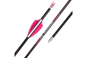 PHILOCS 12 pz ID 4,2 mm Bianca Rosa Vane Frecce da Caccia, Spine 1000 1100 1300 1500 1800 Freccia da Pratica, per Arco Ricurvo Archi Compound Tiro con L'Arco