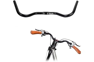 NEEDLID Cycling Handlebar Beautiful High Hardness Aluminium Alloy Black Bicycle Handlebar, Bicycle for Bike
