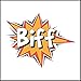 Produktbild Fliesenaufkleber Fliesentattoos für Bad & Küche - Küchenfliesen für weiße einzelne Fließen empfohlen 10x10 cm - Lustiges Motiv - Biff