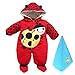 Baby Girls Boys Ladybug Warm Body Suit Autumn and Winter Infant Jumpsuits Rompers