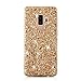 Produktbild Homikon Luxus Plastik Hülle Bling Glänzend Glitzer Handyhülle Hart PC Plastik Handytasche 2 in 1 Design Weiche TPU Bumper Flexible Schutzhülle Case Cover Etui für Samsung Galaxy S9 Plus - Gold