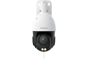 Reolink Smart 4K/8MP UHD PTZ Dome Überwachungskamera Aussen mit revolutionären 16X optischem 3D-Zoom, Farbnachtsicht, Personen-/Fahrzeug-/Tiererkennung, Zwei-Wege-Audio, 24/7 Aufzeichnung, RLC-823S2