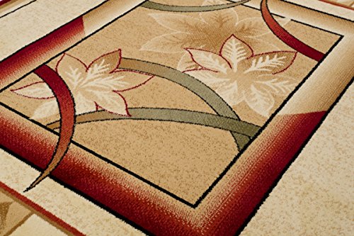 TEPPICH KLASSISCH SEHR BUNT wunderschöne Muster PERFEKT INS WOHNZIMMER in CREME (70 cm x 140 cm) - 3