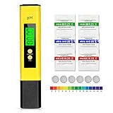 ph wert messgerät test 【Portable und LCD Anzeige】Dank seiner kompakten Größe können Sie es einfach überall hin mitnehmen.Das LCD-Display zeigt das Ergebnis innerhalb von Sekunden an.