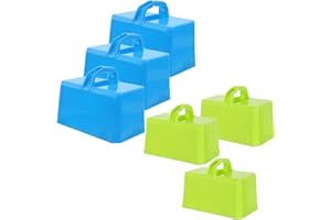 SAFIGLE Snow Brick Maker Mold 3Pcs Set for Kids Outdoor Winter Toy and Summer Sand Play - Lightweight Plastic Brick Mold for Building Forts Castles and Snow Blocks 6.1 X 3.3 X 3.1 Inches Random Blue and Green