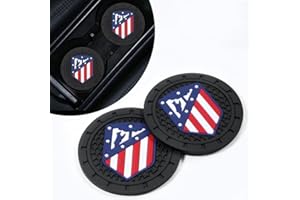 FTGCRF para Atlético Madrid Posavasos para portavasos de Coche Pare Atlético Madrid Fanáticos del fútbol,2 Piezas Inserto para portavasos de automóviles,sin rasguños sin Manchas para Coche portavasos