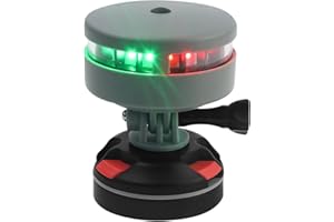 cimsfcor Feux de navigation pour bateau, feu de navigation à LED pour proue rouge et vert, feux de navigation marine, feux de poupe, étanche IP67