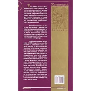 Esencia y formas de la simpatía (Hermeneia, Band 48)