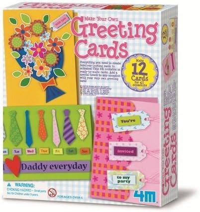 Make Your Own Greeting Cards - Boys Girls Children Kids - Arts & Crafts Activity Set - Latest Birthday Gift Present Fun Games & Toys Idea Age 5+