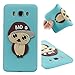 Produktbild Samsung Galaxy J7 2016 Silikon Schutzhülle,Galaxy J7 2016 Hülle Case,Roreikes Ultra Dünn Transparent Soft TPU Silikon Handyhülle Kreative Niedlichen Männliche Eule Muster Schutzhülle Weich Cover Handytasche Cover Protector von Scratch, Abstößt,Staub für Galaxy J7 2016