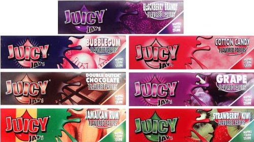 Juicy Jay ’s aromatisiert Zigarettenpapier King Size Slim – 7 Heftchen in 7 Geschmacksrichtungen - 2