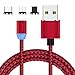 Produktbild Datenleitung Magnetische Magnet USB Kabel 3-In-1 Magnetisches Ladekabel FüR Apple/Android/Type-C (1M/2M) Mit Led-AnzeigeRed-6Ft
