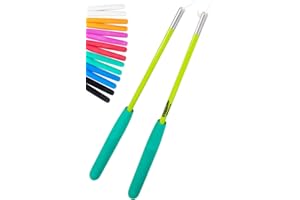 Juggle Dream SuperGlass Fibre Diabolo Handsticks with String - these Juggling Diablo Hand Sticks are Designed for Grinds and Stick Releases (Green)