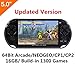 Price comparison product image CZT New 5 Inch Screen 16GB 64Bit Retro Handheld Game Console Built-in 1300 Games MP4 MP5 Function Support Arcade NEOGEO/CPS FC/NES,SFC/SNES/GB/GBC/GBA/SMC/SMD/SEGA Video Games Console MP4