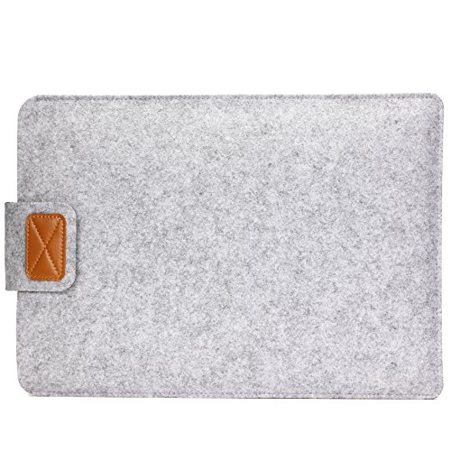 Original Urcover® 11,6 Zoll FILZ Laptop Tasche und Tablet Hülle passend für Ihr iPad, Lenovo Tablet, Samsung Tab, Netbook und viele weitere mobile Endgeräte [deutscher Fachhandel] Hell Grau - 4