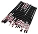 LyDia® 20pcs Rose-Gold/Black Foundation/Contour/Concealer/Eyebrow/Eyeshadow/Mascara/Blending Makeup Brush Set