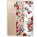 Produktbild Saxonia Samsung Galaxy A5 (2016) Hülle Silikon Case Schutzhülle Ultra Slim Back Cover mit Motiv Rote Blumen Transparent
