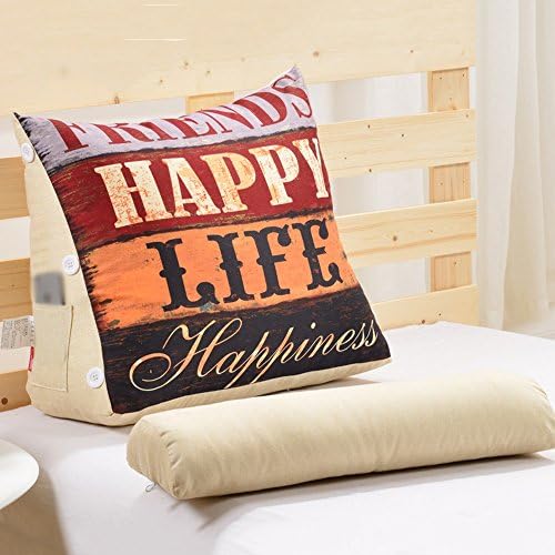 Fine Sofa Cushions Pillow Big Triangle Bedside Office Back Waist Cushions, With Head Restraints A++ ( Color : 4# , Size : 45cm )