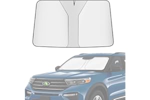ALLILUYAA Auto Windschutzscheibe Sonnenschirm, UV-Schutz Sonnenschutz für Frontscheiben, Schnelles Entfalten und Falten Einfache Lagerung, Sonnenschutz Auto für die Meisten Autos SUV MPV LKW (142 * 80 cm)