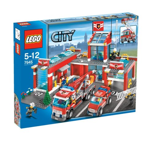 Preisvergleich Produktbild LEGO City 7945 - Feuerwehr-Hauptquartier