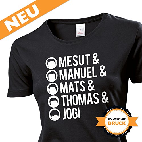 Fußball Fanartikel – lustiges Damen Fanshirt / Trikot / EM Shirt / Fußballshirt für Deutschland Fans – perfekt für Fanparty / Fussball Events / Europameisterschaft Frankreich 2016