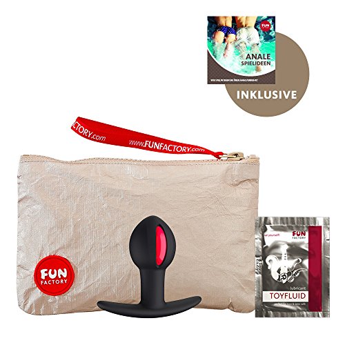 Fun Factory B BALL UNO Analkugel mit einer rotierenden Kugel im Inneren (inklusive Tasche + Gleitgel) Analplug für Anfänger