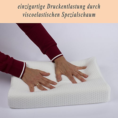 salosan HWS-Nackenstützkissen für optimale Kopfunterstützung und sehr angenehmes Schlafgefühl. Extrem bequemes Kopfkissen, Kissen, Nackenkissen aus Visco – Gelschaum - 2