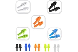 NOTHERS haihaz,10 Paires Doux Et Confortable Bouchons d'oreille De Natation,Bouchons d'oreilles réutilisables,Souples Bouchons d'oreille,Bouchons d'oreille De Natation, réduction de Bruit étanches