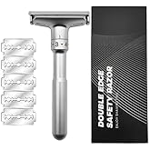 Valkyrie Metal Ayarlanabilir Manuel Geleneksel Tıraş Aleti Makinası 5 Jilet 6 Kademe G&uuml;m&uuml;ş