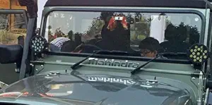 Auto Concept LED 51Watts Car Aux Fog Light Assembly /Work Light Bar Spot Beam Off Road Driving Lamp 2 PC-for Mahindra Thar