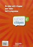 Image de Le cahier du citoyen 6e - édition 2013