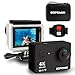 Produktbild 4K 60fps Action Kamera, Bopower WIFI Sports Cam mit 2 1050mAh Akkus, 2.4G RF Fernbedienung und Zubehör Kit, 170 Weitwinkel / 12MP Ultra Full HD / 2,0 Zoll / 30 Meter wasserdicht