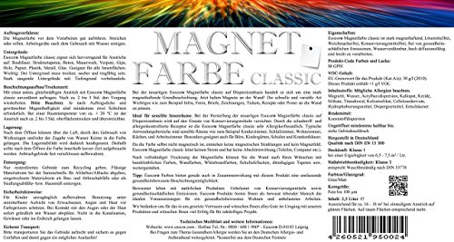NEU! Jetzt noch stärker! 2,5 Liter Esocor® Magnetfarbe classic + 10 Neodym- Test Magnete Gratis – verleiht jeder Wand Anziehungskraft – stark magnethaftend – sehr Allergikerfreundlich – Ohne Konservierungsmittel – Ideal für sensible Innenräume - 5