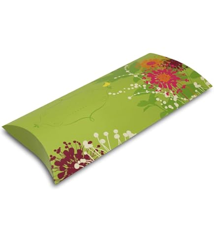 Kissenverpackung Geschenkbox Weihnachten – 5 Stück, Stern-Design, Ca. 15x9,5x3 Cm, 300g Karton