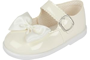 Early Days Baypods, Toddler Shoes with Hard Sole, Baby Girls First Walking Shoes with Anti-Slip Sole, First Walkers, Made in England