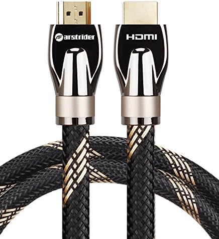 Farstrider HDMI Cable 10M - UHD HDMI 2.0(4K@60Hz) - High Speed 18Gbps - 24AWG Braided Cord - 24K Gold Plated - Zinc Alloy Shell-Ethernet Audio Return-Video 4K 2160p HD 1080P 3D-Xbox PS4 PC Apple TV