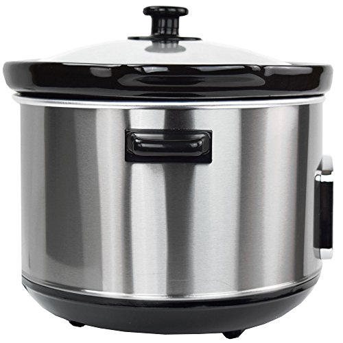 Syntrox Germany Digitaler Edelstahl Slow Cooker 6,5 Liter mit Warmhaltefunktion - 6