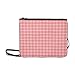 Produktbild WYYWCY Rot Weiß Tischdecke Picknick Textur Benutzerdefinierte hochwertige Nylon Slim Clutch Crossbody Tasche Umhängetasche
