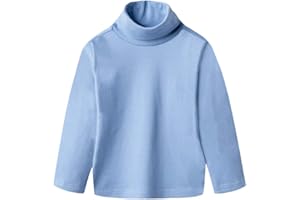 CuteOn Niños para Niños Cuello Alto De Manga Larga Algodón De Camisetas Tops tee Shirt
