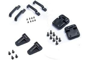 AXspeed Charnière de Capot de Moteur en ABS et charnières de Porte et poignées de Porte pour RC Crawler TRX-4 et 1/10 Scale Defender