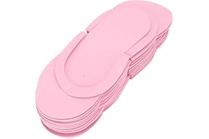 ‎FILFEEL 12 Par Jednorazowych Klapek, Przenośne Kapcie Spa w Jednym Rozmiarze, Antypoślizgowe Kapcie do Pedicure do Podróży Domowych i Salonu Piękności, Sandały Piankowe z Lekką Wagą(39 * 20 * 9cm-Różowy)