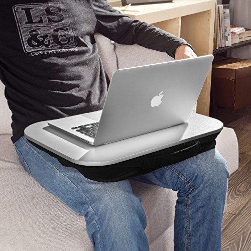 SoBuy   FBT28-SIL Laptop-Scho  tablett  Notebookablage  Betttisch  silber