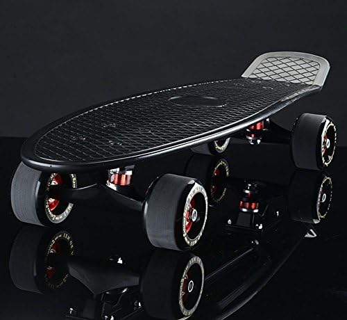 FigtingEagle Big fish plate Banana board Singular skateboard Highway brush street big wheel skateboard Children's adult scooter scooter , big fish board - black