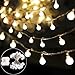 Produktbild Lichterkette B-right 40 LED Globe Lichterkette, LED Lichterkette batteriebetrieben warmweiß, Innen und Außen Lichterkette Glühbirne, Weihnachtsbeleuchtung für Weihnachten Hochzeit Party Weihnachtsbaum